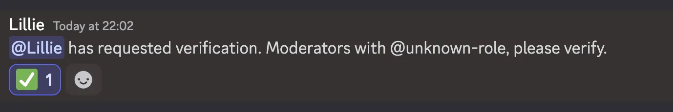 checkmark verification